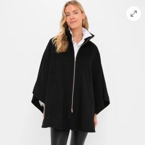 NWOT Tuckernuck Joseph Ribkoff black zippered Cape size 8 - One size fits most